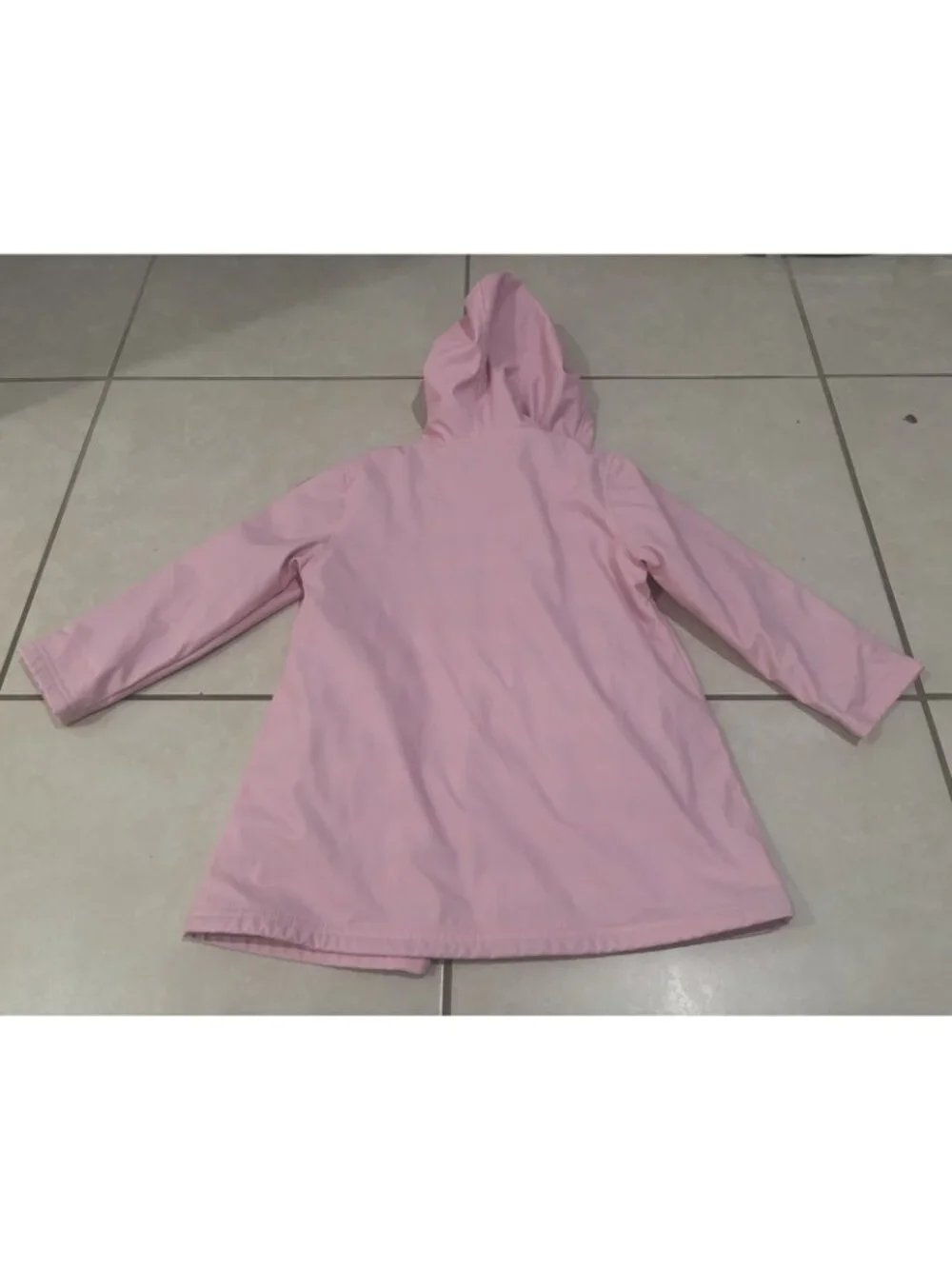 HATLEY Pink Girl’s Hooded Lined Raincoat Rain Jacket Size 5